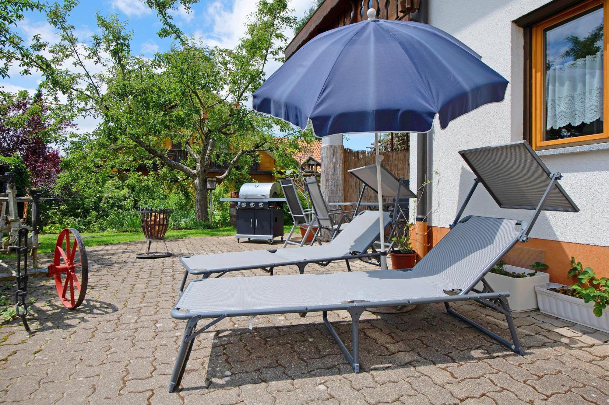 Ferienwohnung Blasi Mit Alpensicht Ibach Bagian luar foto